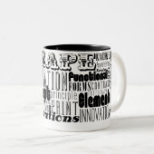 Tasse 2 Couleurs Mots créatifs (Devant droit)