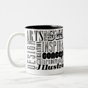Tasse 2 Couleurs Mots créatifs