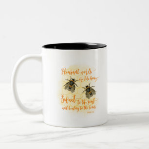 Tasse 2 Couleurs Mots plaisants citant la Bible