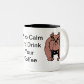 Tasse 2 Couleurs Mouette de Chien (Devant droit)