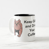 Tasse 2 Couleurs Mouette de Chien (Devant gauche)