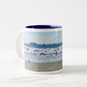 Tasse 2 Couleurs Mouettes et boue de quai (Devant gauche)