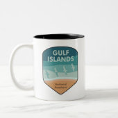 Tasse 2 Couleurs Mouettes marines nationales des îles Gulf (Gauche)