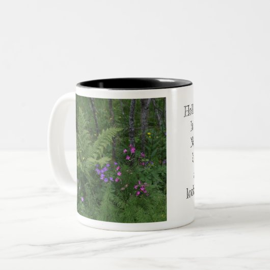 Tasse 2 Couleurs Moufle du matin (Devant gauche)