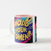 Tasse 2 Couleurs Mouler Vos Moments (Devant gauche)