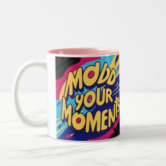 Tasse 2 Couleurs Mouler Vos Moments (Gauche)