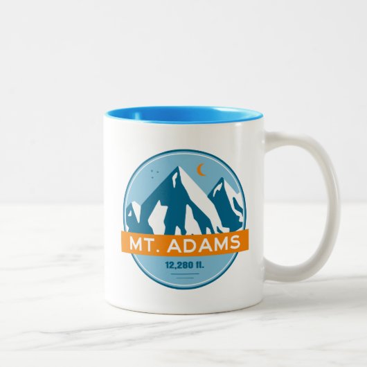 Tasse 2 Couleurs Mount Adams Washington Stars Moon (Droit)