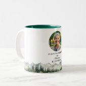 Tasse 2 Couleurs Mountains and Trees Celebration Of Life Keepsake (Devant gauche)