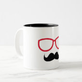 Tasse 2 Couleurs Moustache (Devant gauche)