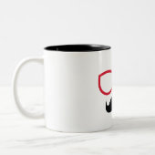Tasse 2 Couleurs Moustache (Gauche)