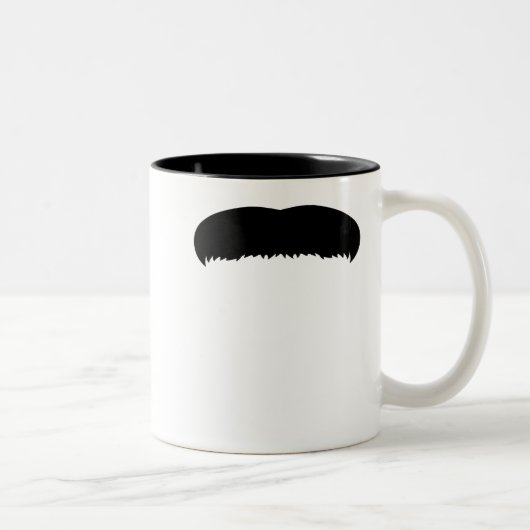 Tasse 2 Couleurs Moustache de morse (Droit)