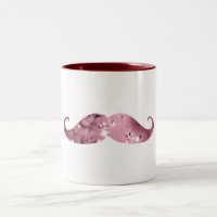 Moustache rose drôle de Bling