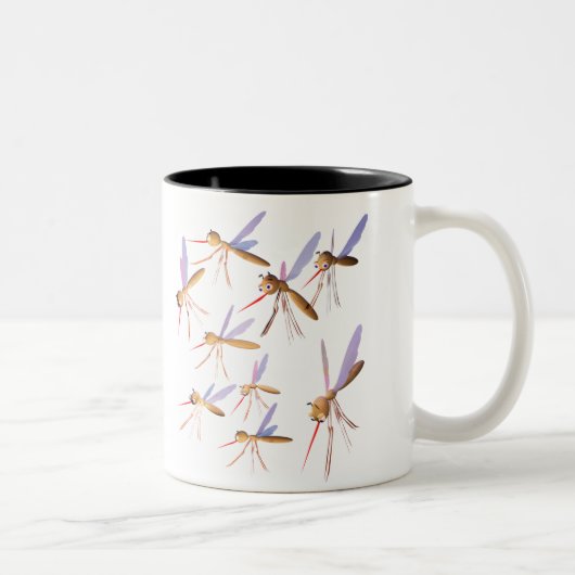 Tasse 2 Couleurs Moustiques amusants (Droit)