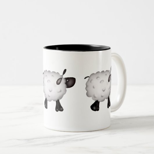 Tasse 2 Couleurs Mouton (Devant droit)