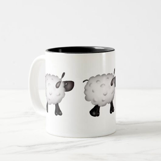 Tasse 2 Couleurs Mouton (Devant gauche)