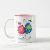 Tasse 2 Couleurs Mouton de danse Whimsical (Gauche)