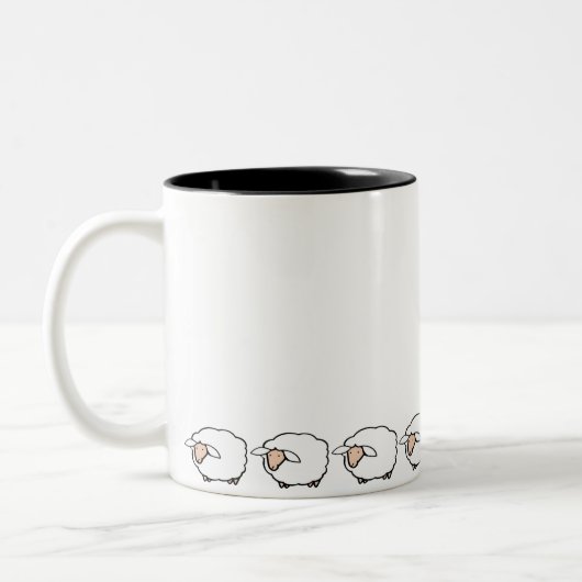 Tasse 2 Couleurs Moutons (Gauche)