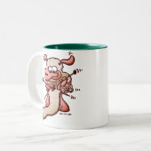 Tasse 2 Couleurs Moutons de tricot (Devant gauche)