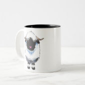 TASSE 2 COULEURS MOUTONS DU VALAIS BLACKNOSE (Devant gauche)