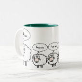 Tasse 2 Couleurs Moutons ennuyés (Devant gauche)
