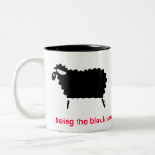 Tasse 2 Couleurs Moutons noirs (Gauche)
