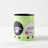 Tasse 2 Couleurs Moutons noirs et blancs (Centre)
