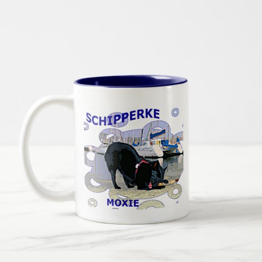 Tasse 2 Couleurs Moxie de Schipperke (Gauche)
