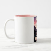 Tasse 2 Couleurs Mt. Bachelor Oregon Affiche de voyage (Gauche)