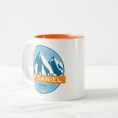 Tasse 2 Couleurs Mt. Daniel Washington Stars Moon (Devant gauche)