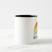 Tasse 2 Couleurs Mt Foraker Alaska Retro (Centre)