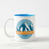 Tasse 2 Couleurs Mt Foraker Alaska Stars Moon (Gauche)
