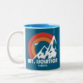 Tasse 2 Couleurs Mt. Isolation New Hampshire Sun Eagle (Gauche)