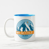 Tasse 2 Couleurs Mt. McKinley Alaska Stars Moon (Gauche)