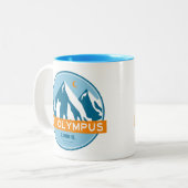 Tasse 2 Couleurs Mt Olympus Washington Stars Moon (Devant gauche)