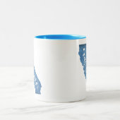 Tasse 2 Couleurs Mt. Shasta California Wood Grain (Centre)