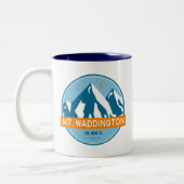 Tasse 2 Couleurs Mt. Waddington Colombie-Britannique Stars Moon (Gauche)