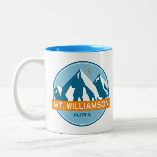 Tasse 2 Couleurs Mt. Williamson California Stars Moon (Gauche)