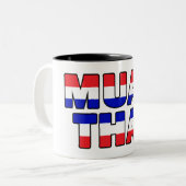 Tasse 2 Couleurs Muay Thai (Devant gauche)