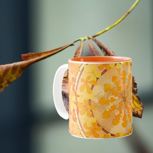 Tasse 2 Couleurs Mucha - Feuillage d'automne no2 -1902