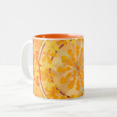 Tasse 2 Couleurs Mucha - Feuillage d'automne no2 -1902 (Devant gauche)