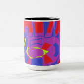 Tasse 2 Couleurs muet de mode d'été (Centre)