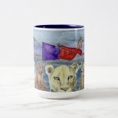 Tasse 2 Couleurs Mug#2 Joanna Flying over Animals (Centre)