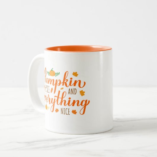 Tasse 2 Couleurs Mug-Café-Automne (Devant gauche)