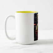 Tasse 2 Couleurs "Mug de Lion sans peur et féroce" (Gauche)