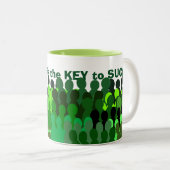 Tasse 2 Couleurs Mug* de solidarité (Devant droit)