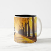 Tasse 2 Couleurs Mug, design Automne (Devant droit)