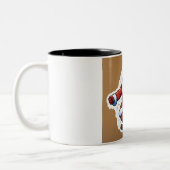 Tasse 2 Couleurs "Mug du Père Noël Festif" (Gauche)