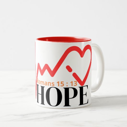 Tasse 2 Couleurs Mug-Espoir (Devant droit)