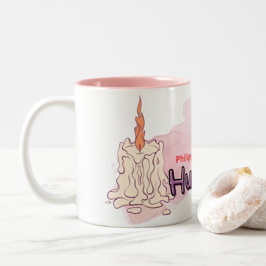 Tasse 2 Couleurs Mug-Humality (Avec donut)