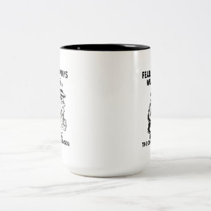 Tasse 2 Couleurs Mug- "La peur porte le manteau de la raison"